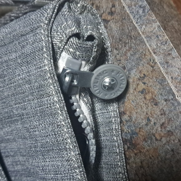 Kipling Gray Crossbody Bag. Unique.  #1      12x8 - Picture 3 of 6